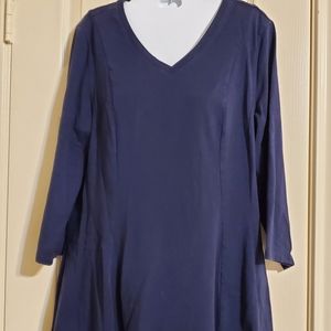 Isaac Mizrahi navy top
